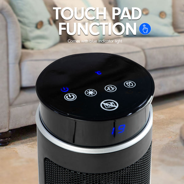 Pronti Electric Tower Heater 2000W Remote Portable - Black from Deals499 at Deals499