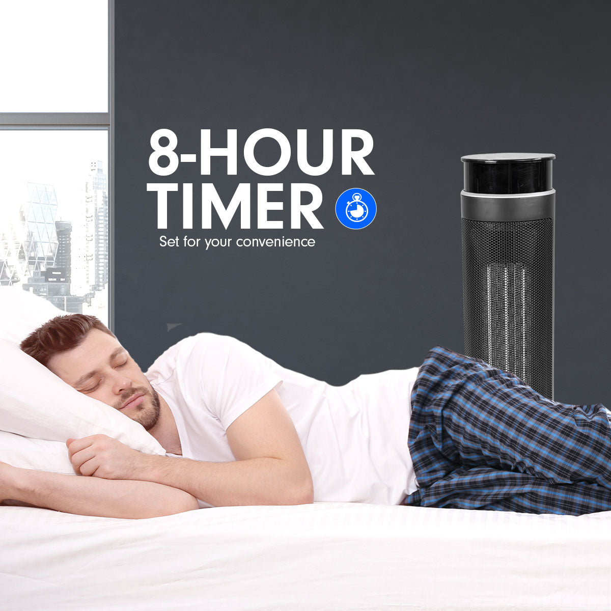 Pronti Electric Tower Heater 2000W Remote Portable - Black from Deals499 at Deals499