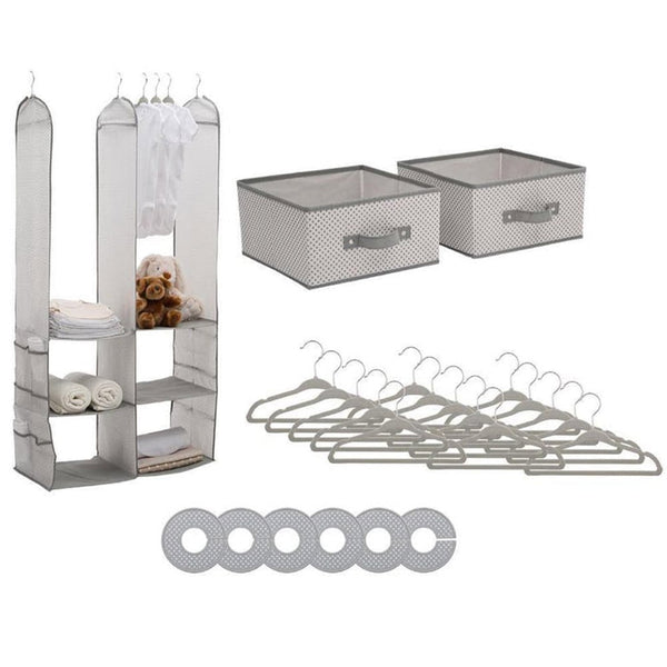 Delta Children 24 Piece Nursery Storage Set - Cool Grey Cool Grey from Deals499 at Deals499
