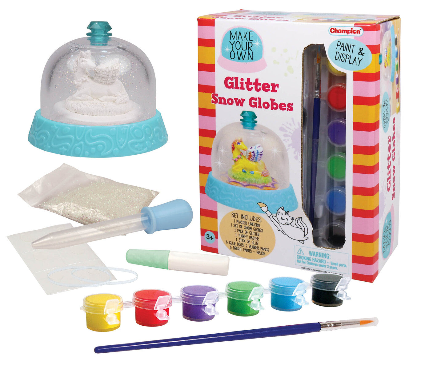 MAKE YOUR OWN GLITTER SNOW GLOBE - UNICORN Deals499