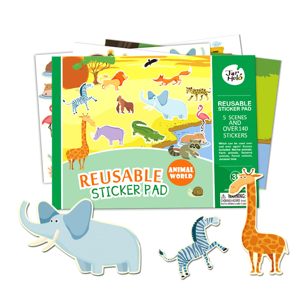REUSABLE STICKER PAD SET - ANIMAL WORLD Deals499