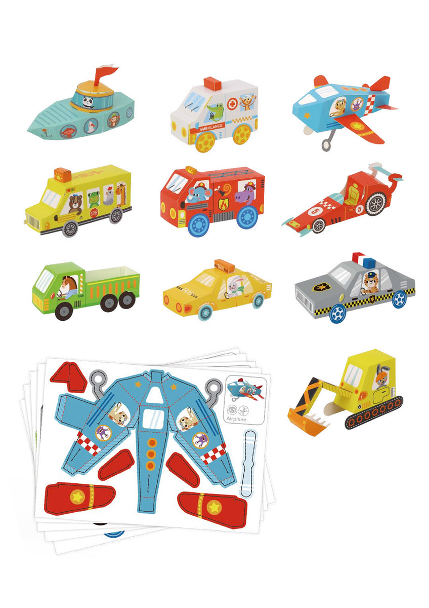 3D PAPER MODEL VEHICLES CRAFT KIT Deals499