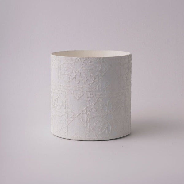 Tree Stripes Cylinder Pot Diwali - White (Large) Deals499
