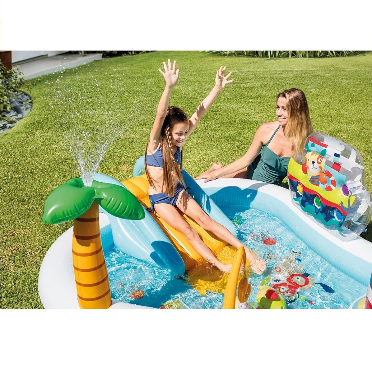 INTEX Fishing Fun Play Center Inflatable Kiddie Pool 57162NP Deals499