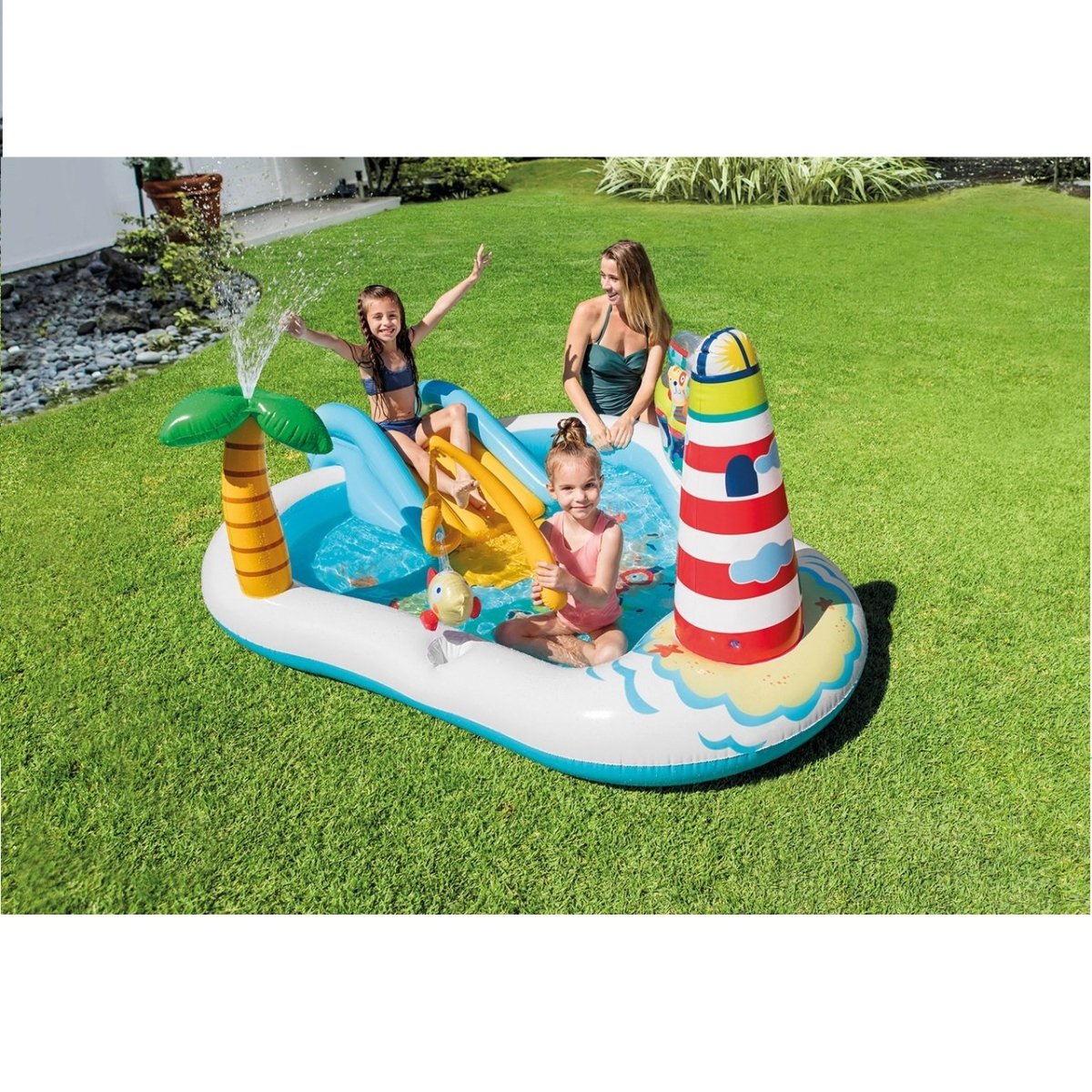 INTEX Fishing Fun Play Center Inflatable Kiddie Pool 57162NP Deals499