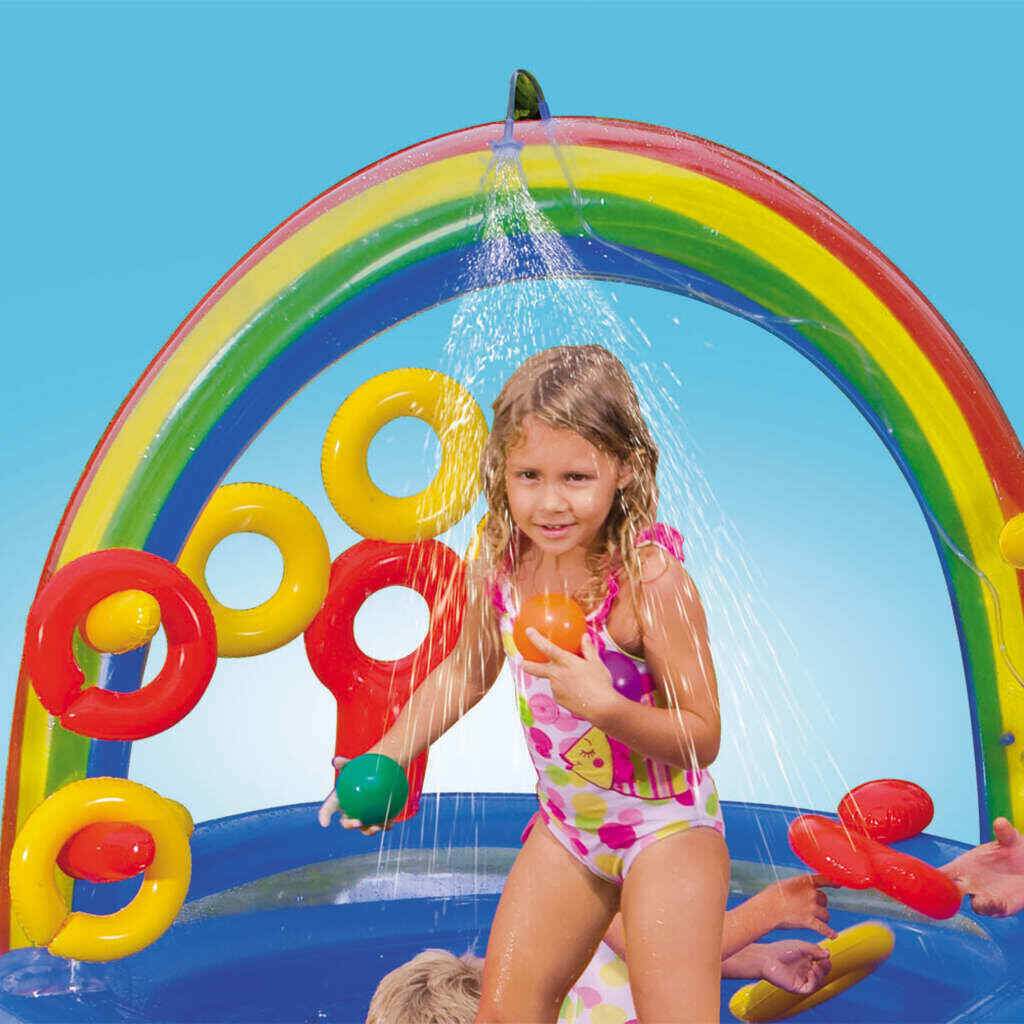INTEX Inflatable Kids Rainbow Ring Water Play Center Kids AU 57453NP Deals499