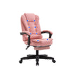 8 Point Massage Chair Executive Office Computer Seat Footrest Recliner Pu Leather Pink Deals499