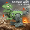 Disassemble Blocks Jurassic Dinosaurs Building Blocks Toys Battery Drill Tyrannosaurus Rex Wyvern Velociraptor Stegosaurus 3 Deals499