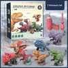 Disassemble Blocks Jurassic Dinosaurs Building Blocks Toys Battery Drill Tyrannosaurus Rex Wyvern Velociraptor Stegosaurus 3 Deals499