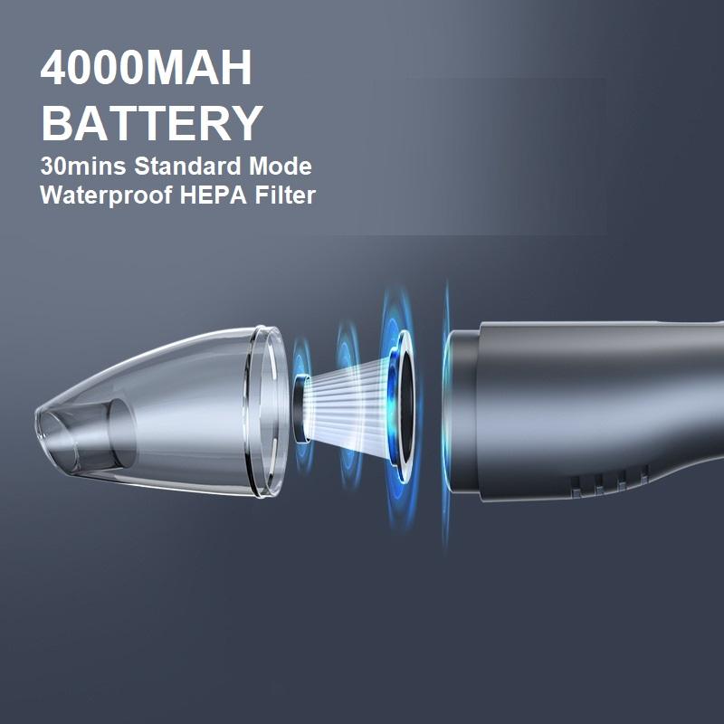 5000Pa Handheld Cordless Car Vacuum Cleaner Powerful Suction Portable Mini Home Wet Dry Deals499