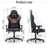 7 RGB Lights Bluetooth Speaker Gaming Chair Ergonomic Racing chair 165° Reclining Gaming Seat 4D Armrest Footrest Black Red Deals499