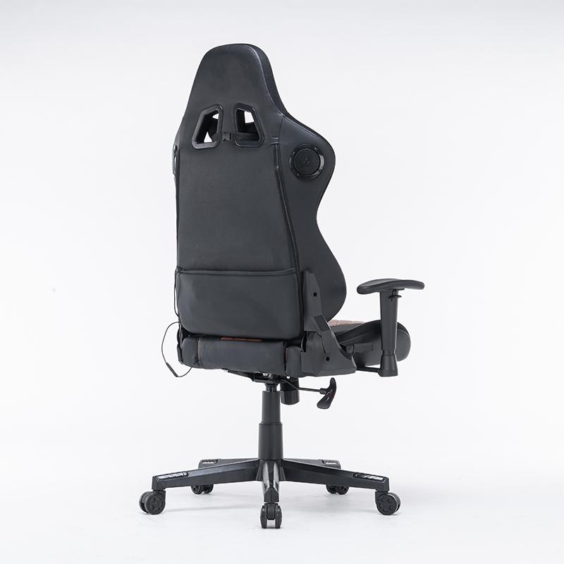 7 RGB Lights Bluetooth Speaker Gaming Chair Ergonomic Racing chair 165° Reclining Gaming Seat 4D Armrest Footrest Black Red Deals499