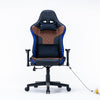 7 RGB Lights Bluetooth Speaker Gaming Chair Ergonomic Racing chair 165° Reclining Gaming Seat 4D Armrest Footrest Black Red Deals499