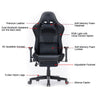 7 RGB Lights Bluetooth Speaker Gaming Chair Ergonomic Racing chair 165° Reclining Gaming Seat 4D Armrest Footrest Black Red Deals499