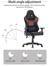 7 RGB Lights Bluetooth Speaker Gaming Chair Ergonomic Racing chair 165° Reclining Gaming Seat 4D Armrest Footrest Black Red Deals499