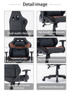7 RGB Lights Bluetooth Speaker Gaming Chair Ergonomic Racing chair 165° Reclining Gaming Seat 4D Armrest Footrest Black Red Deals499