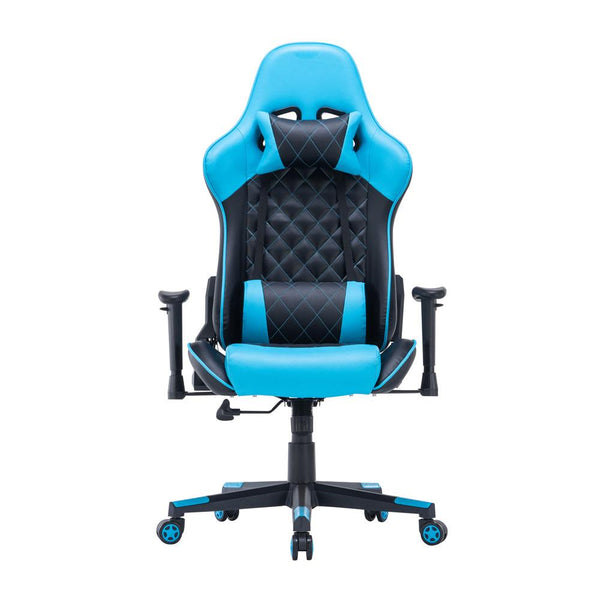 Gaming Chair Ergonomic Racing chair 165° Reclining Gaming Seat 3D Armrest Footrest Pink White Deals499