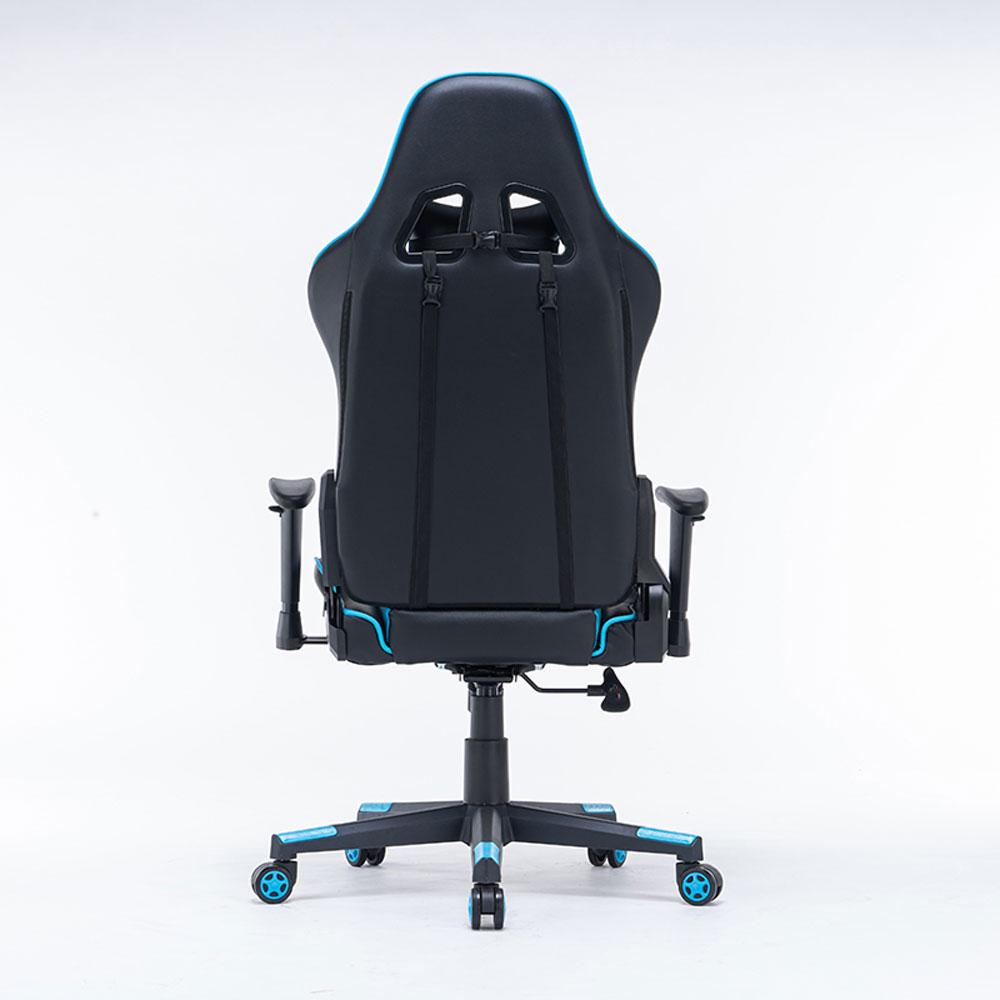Gaming Chair Ergonomic Racing chair 165° Reclining Gaming Seat 3D Armrest Footrest Pink White Deals499