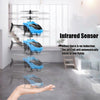 Mini RC Infrared Induction Helicopter Aircraft Drone Flashing Light Toys Christmas Gift Blue Deals499