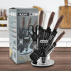 8 pieces Kitchen Knife Set Everich Chef Sharpener Knives Stainless Steel Nonstick Scissor Gift Deals499