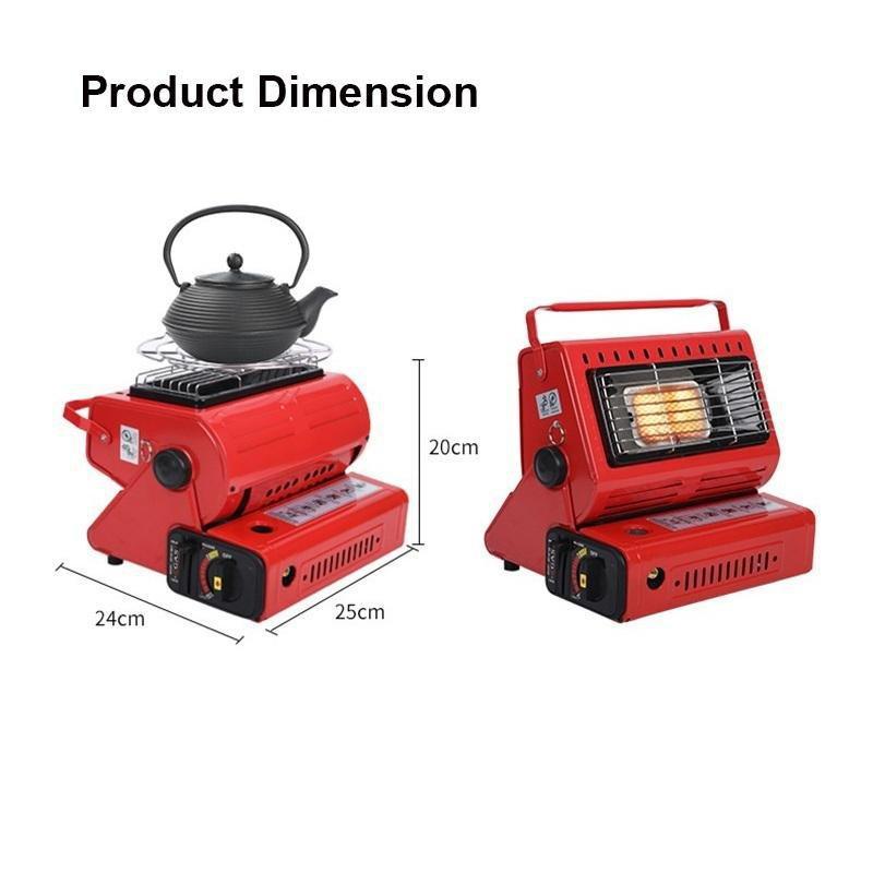 Portable Butane Gas Heater Camping Camp Tent Outdoor Hiking Camper Survival AU Black Deals499
