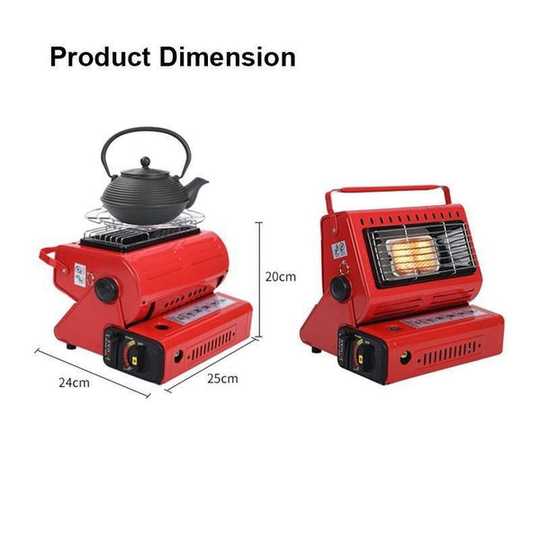 Portable Butane Gas Heater Camping Camp Tent Outdoor Hiking Camper Survival AU Black Deals499