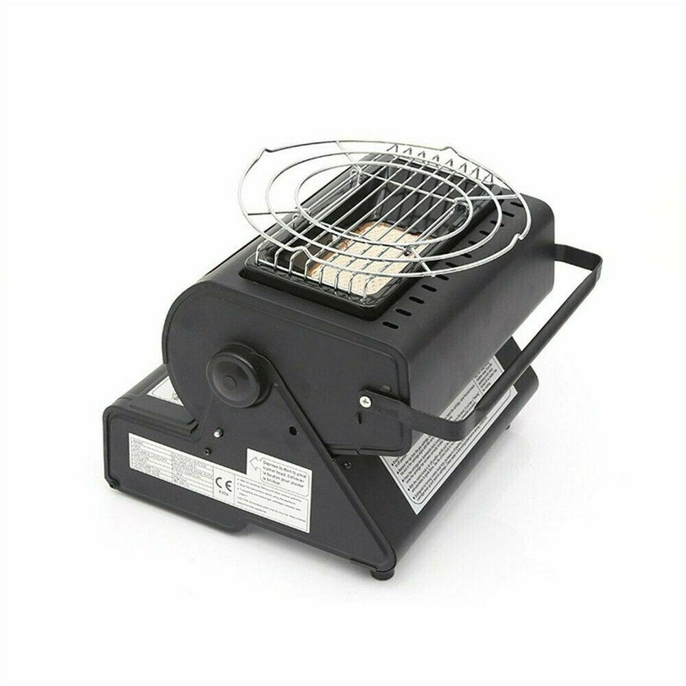 Portable Butane Gas Heater Camping Camp Tent Outdoor Hiking Camper Survival Black AU Deals499
