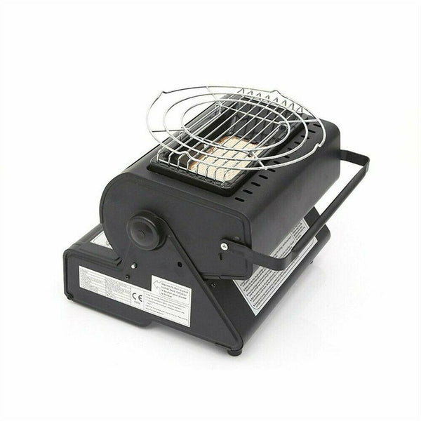 Portable Butane Gas Heater Camping Camp Tent Outdoor Hiking Camper Survival Black AU Deals499