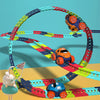 Changeable Track In The Dark Track with LED Light-Up Race Car Flexible Track Toy 92 Deals499