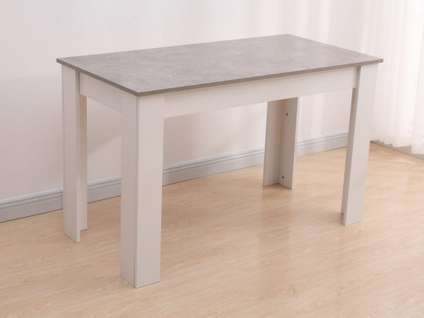 Dining Table Rectangular Wooden 120M-Grey&White Deals499