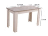 Dining Table Rectangular Wooden 120M-Grey&White Deals499
