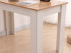 Dining Table Rectangular Wooden 120M-Wood&White Deals499
