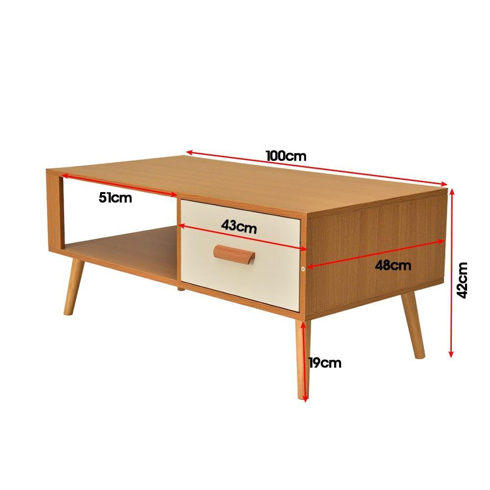 Entertainment Unit TV Unit with Storage Drawer 100CM Deals499
