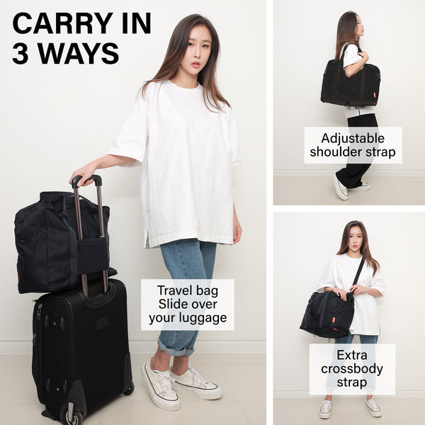 KOELE Navy Shopper Bag Travel Duffle Bag Foldable Laptop Luggage KO-BOSTON Deals499