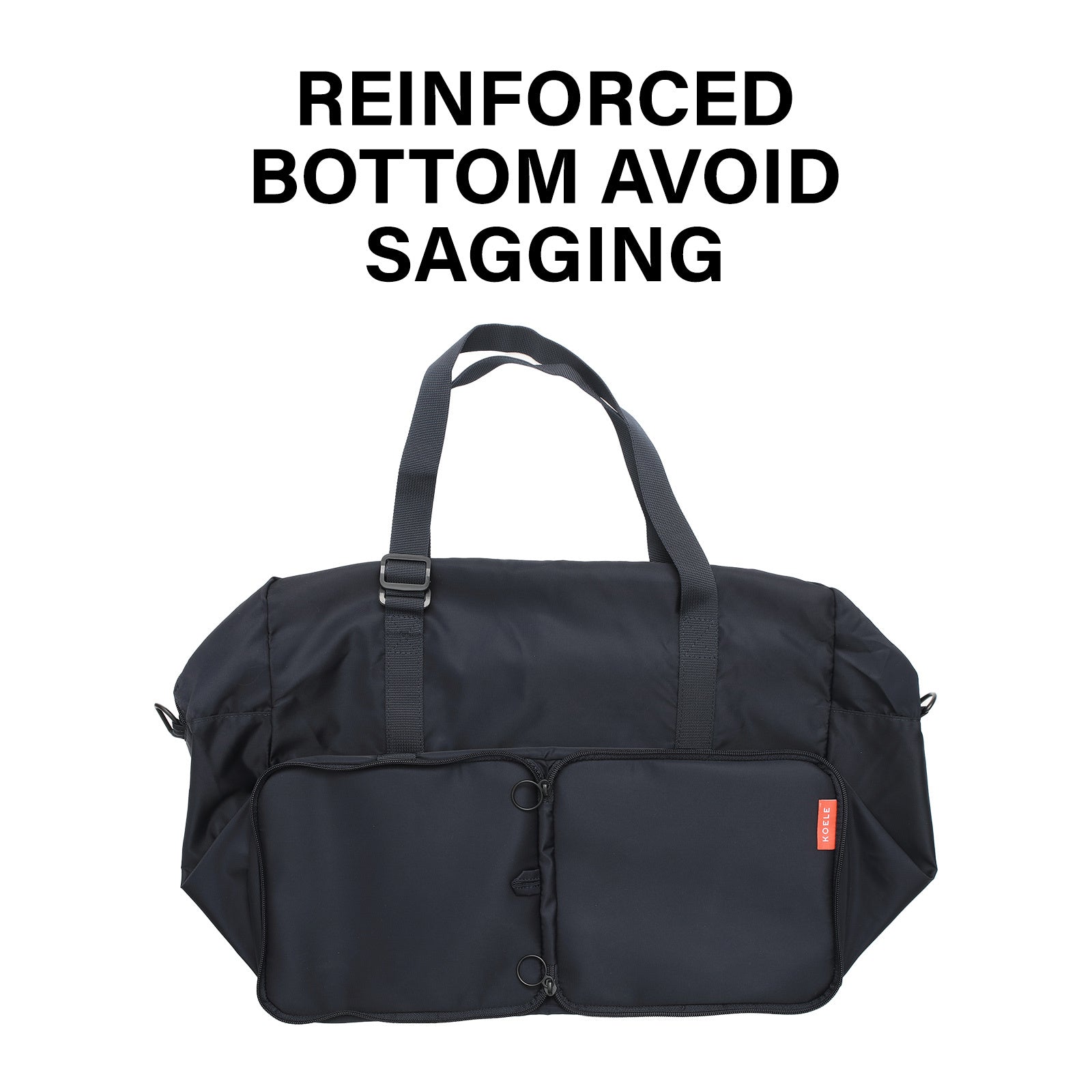 KOELE Navy Shopper Bag Travel Duffle Bag Foldable Laptop Luggage KO-BOSTON Deals499