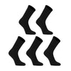 Rexy 5 Pack Medium Black 3D Seamless Crew Socks Slim Breathable from Deals499 at Deals499