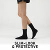 Rexy 5 Pack Medium Black 3D Seamless Crew Socks Slim Breathable from Deals499 at Deals499