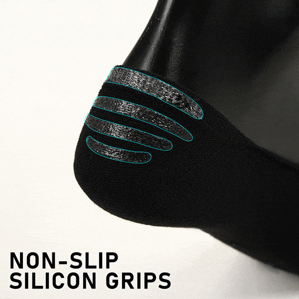 Rexy 3 Pack Large Black Cushion No Show Ankle Socks Non-Slip Breathable from Deals499 at Deals499