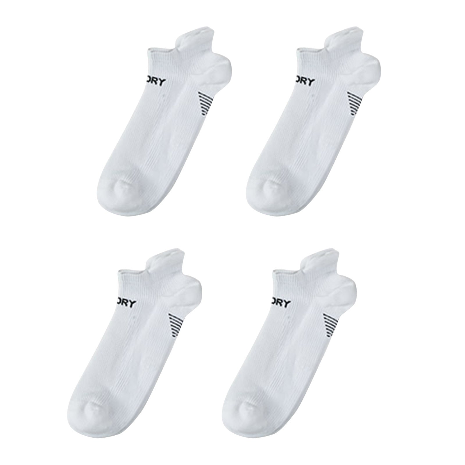 Rexy 4 Pack Medium White Seamless Sport Sneakers Socks Non-Slip Heel Tab from Deals499 at Deals499