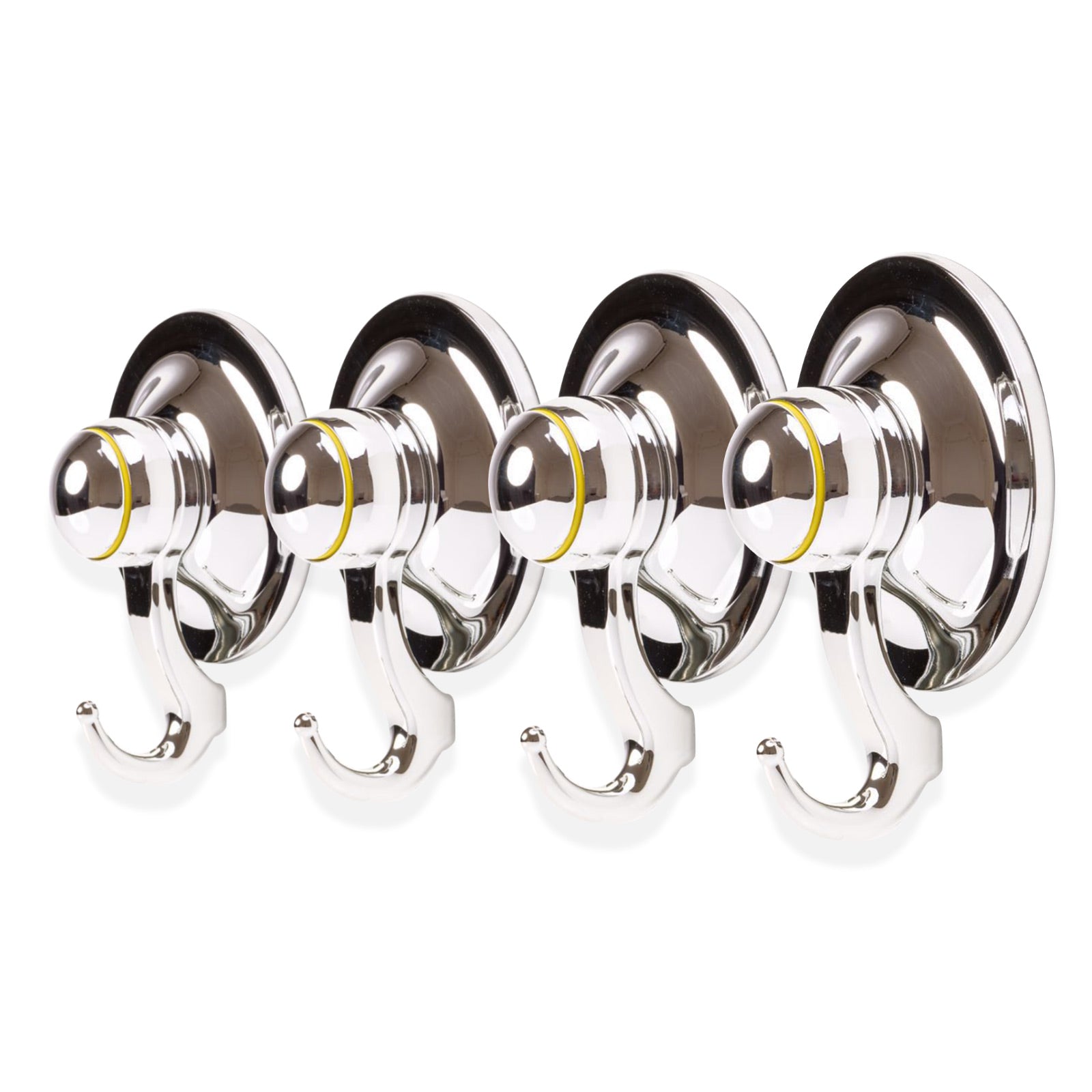 KiahLoc 4PC Chrome 72mm Suction Hook Removable Deals499