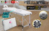 Forever Beauty White Portable Beauty Massage Table Bed Therapy Waxing 2 Fold 55cm Aluminium Deals499