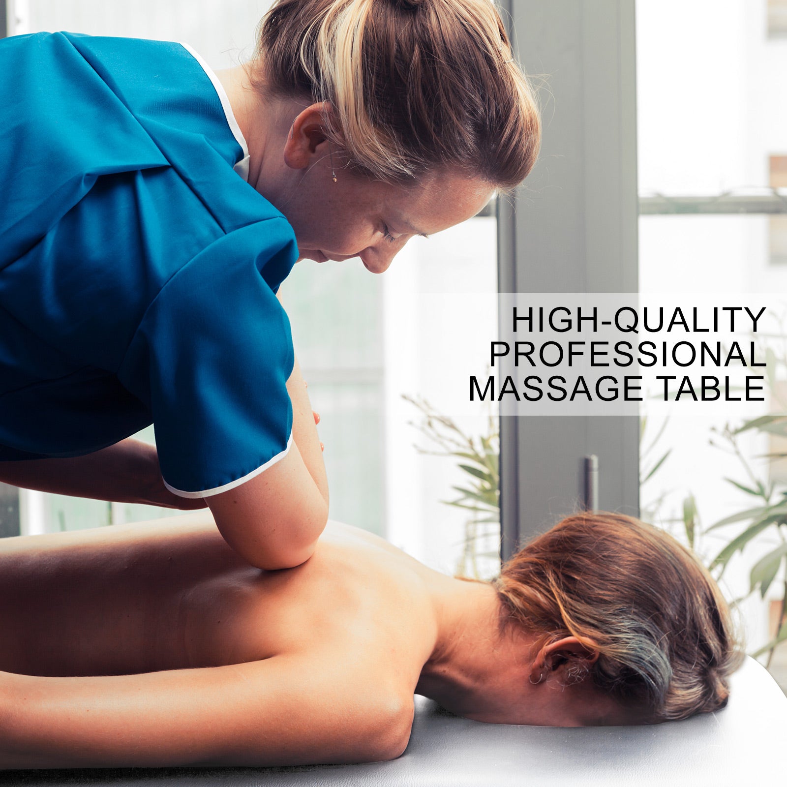 Forever Beauty White Portable Beauty Massage Table Bed Therapy Waxing 2 Fold 55cm Aluminium Deals499