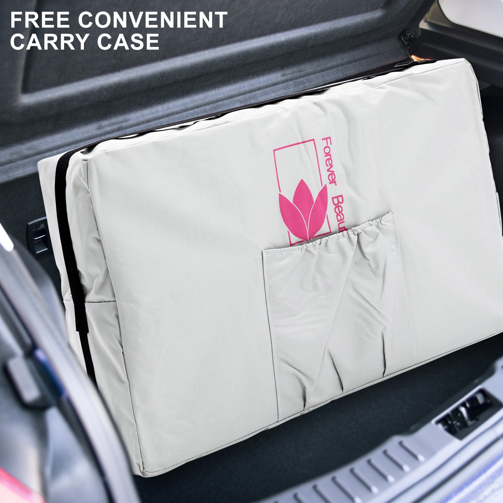 Forever Beauty White Portable Beauty Massage Table Bed Therapy Waxing 2 Fold 55cm Aluminium Deals499