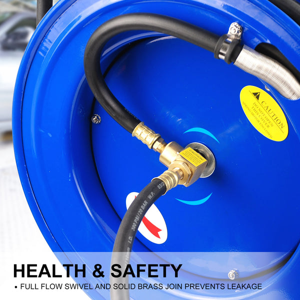 Dynamic Power Air Hose Reel Automotive Industrial 15m Retractable Rewind Deals499