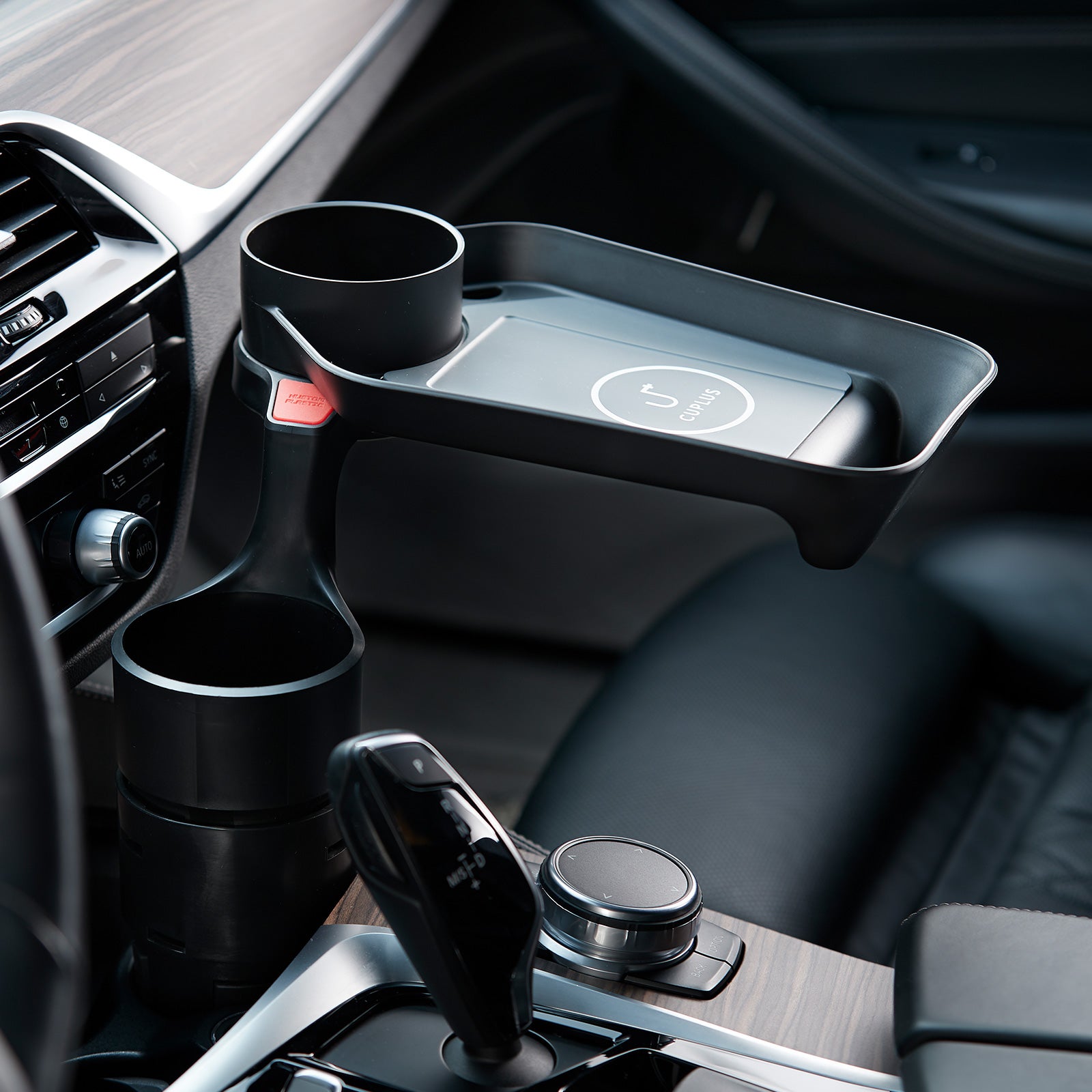 Kustom 10W Car Cup Holder Extension Fast Wireless Charger Tray Deals499