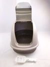 XL Portable Hooded Cat Toilet Litter Box Tray House w Charcoal Filter and Scoop Brown Deals499