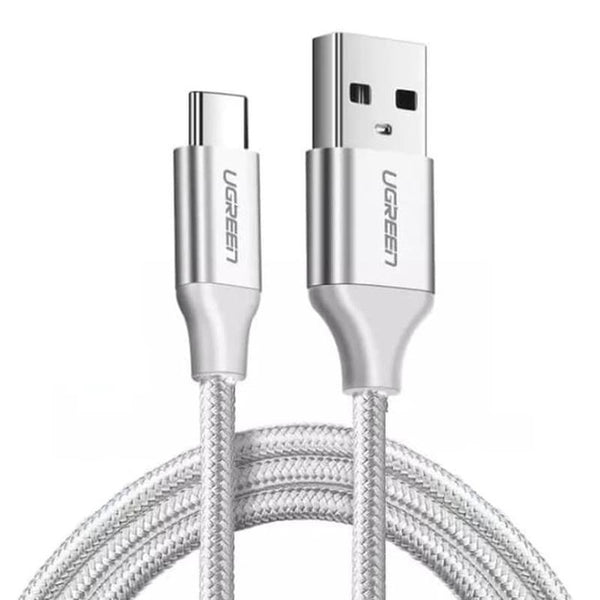 UGREEN 60121 USB 2.0 Type-A to Type-C Male Nickel Plated Cable 1M (White) Deals499