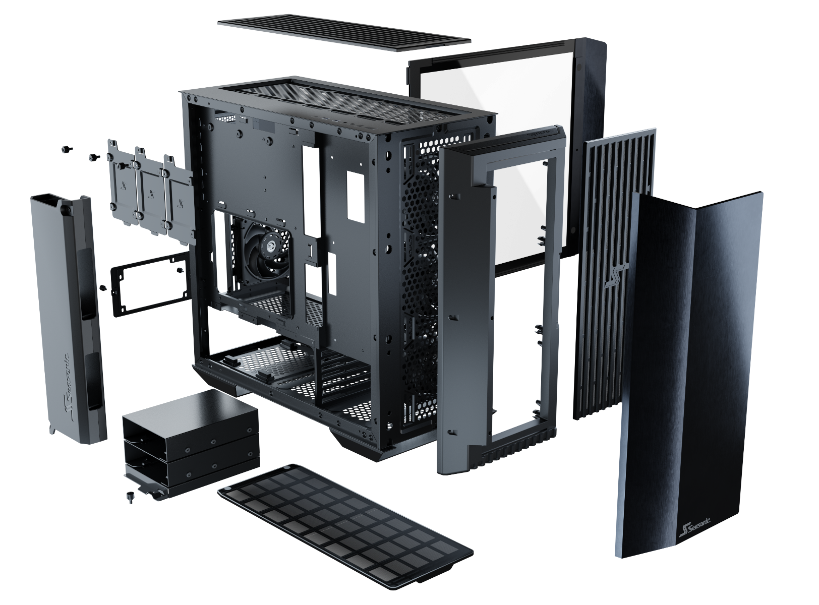 Seasonic Syncro Q704 Aluminum Case with Syncro DPC-850 850W 80 Plus Platinum PSU & Connect Module RED DOT AWARD WINNER 2021 Deals499