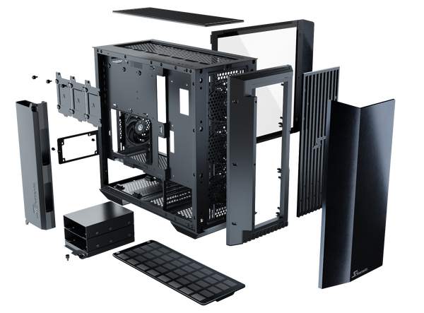 Seasonic Syncro Q704 Aluminum Case with Syncro DPC-850 850W 80 Plus Platinum PSU & Connect Module RED DOT AWARD WINNER 2021 Deals499