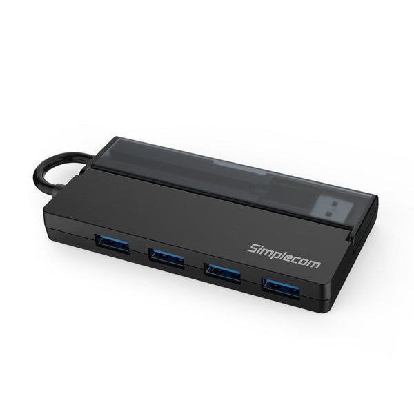 Simplecom CH329 Portable 4 Port USB 3.2 Gen1 (USB 3.0) 5Gbps Hub with Cable Storage Deals499
